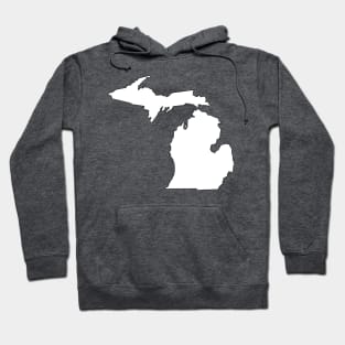 Michigan in White Hoodie